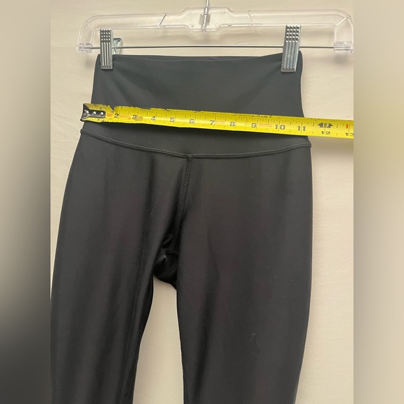 Alo 7/8 High-Waist Airlift Fabric double-layered waistband Black Legging XS - Picture 4 of 7